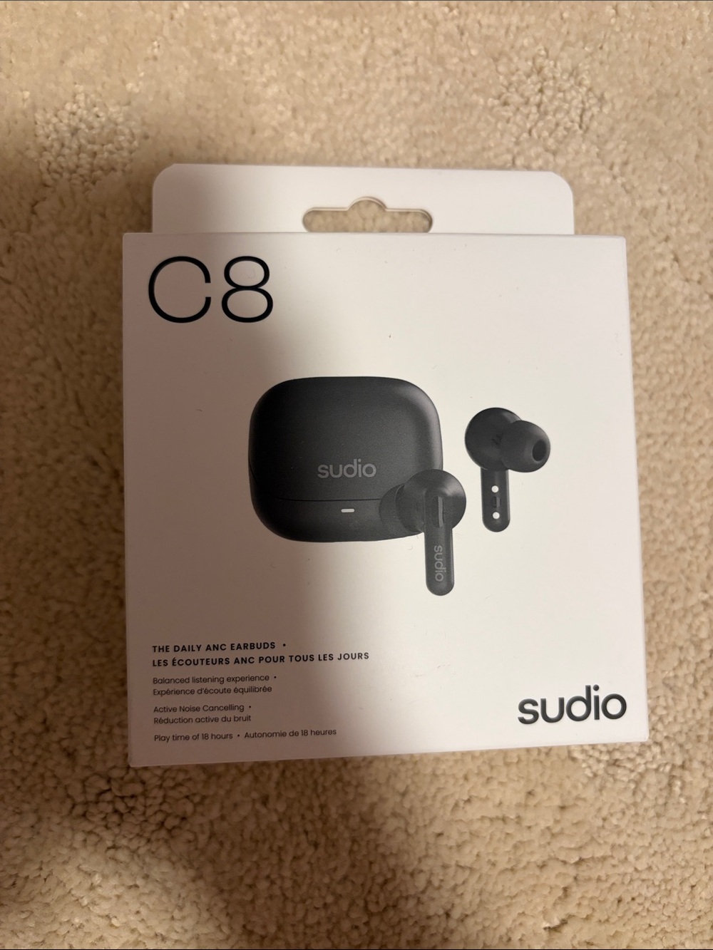 New Sudio C8 True Wireless Earbuds Black The Daily Anc Earbuds Noise Cancelling